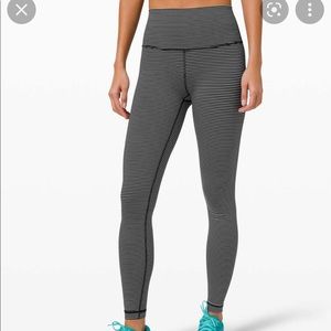 Lululemon Wunder Under High-rise Tight 28" *luxtreme In Parallel Stripe